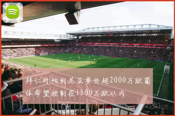 拜仁对帕利尼亚要价超2000万欧葡体希望控制在1500万欧以内